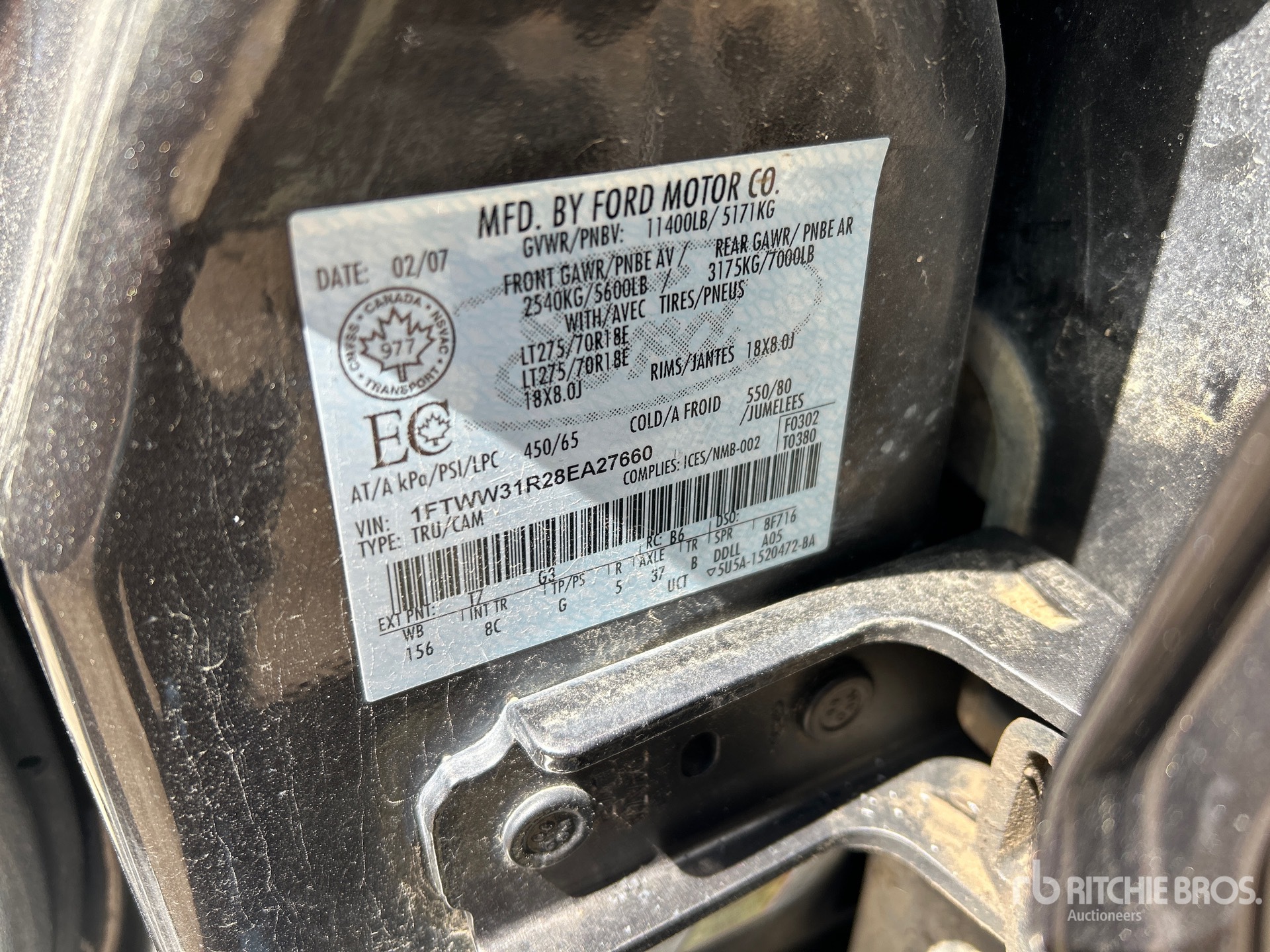 2008 Ford F-350 4x4 Crew Cab Pickup