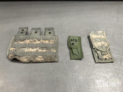 (125) M4 Three Mag Pouches, (330) M4 Two Mag Pouches & Assorted Items