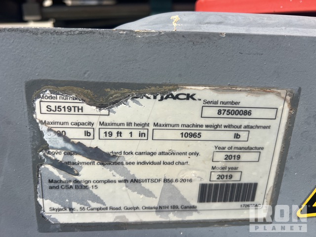 MANIPULADOR 2019 SKYJACK
