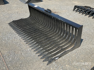 2025 Kit Containers QT-SB-L72 71 in Skid Steer Root Rake (Unused)