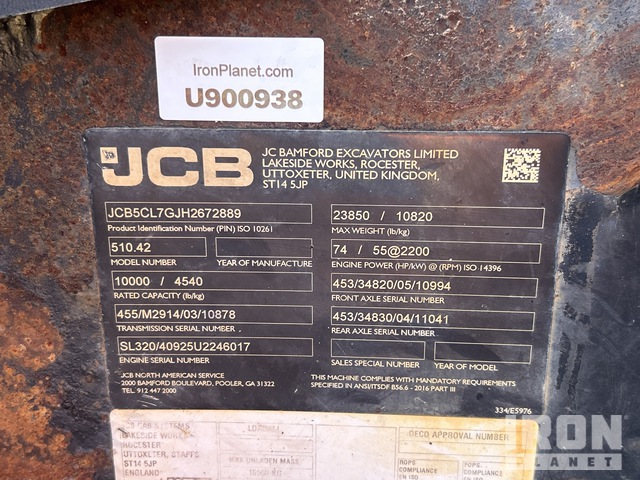 MANIPULADOR 2018 JCB