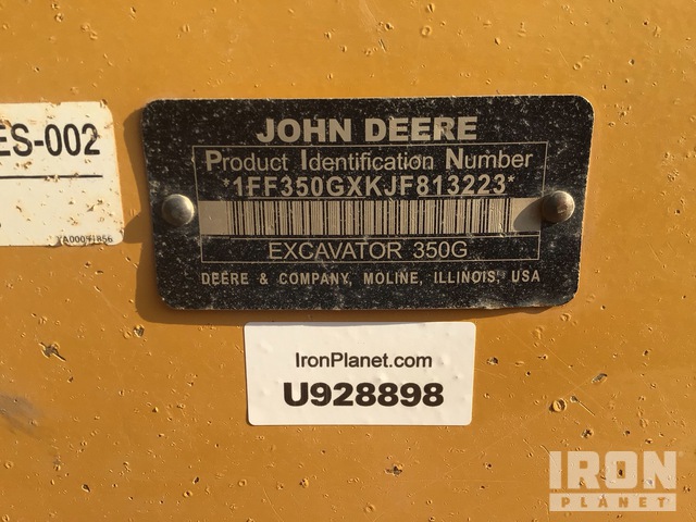 EXCAVADORA 2018 JOHN DEERE 350G