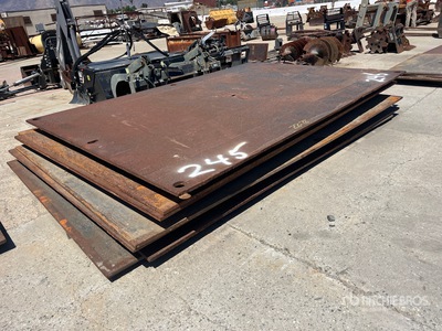 Quantity of (7) 8 ft x 12 ft (1 in Thick) Placas de acero