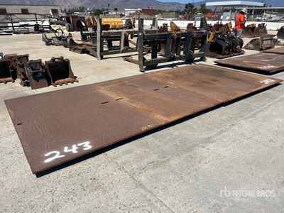 18 ft x 8 ft 1 in (1 in Thick) Placas de acero