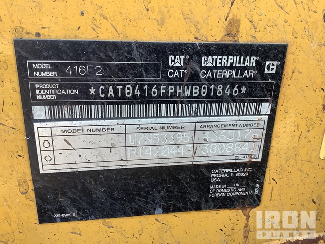 RETROEXCAVADORA 2018 CATERPILLAR 416F2