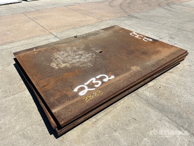 6 ft x 8 ft (1 in Thick) Placas de acero