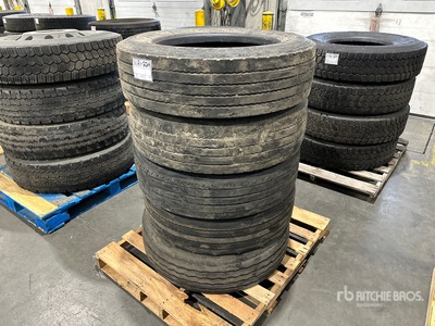 Quantity of (5) 255/70R22.5 Assorted Tires