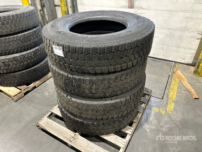Quantity of (4) JK Tyre Jetway JTH 11R22.5 Tires