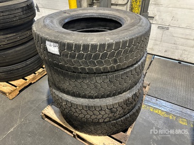 Quantity of (4) Michelin XLine 11R22.5 Tires