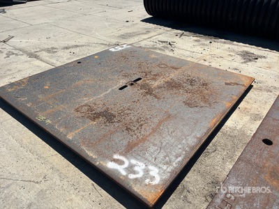 8 ft x 8 ft Placas de acero