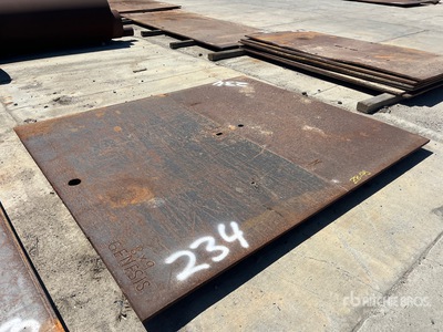 8 ft x 9 ft Placas de acero
