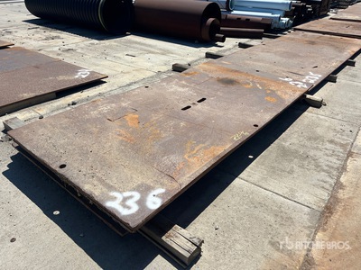Quantity of (6) 5 ft x 10 ft 1 in (1 in Thick) Placas de acero