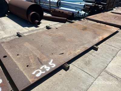 6 ft x 15 ft Placas de acero