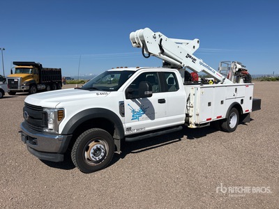 2019 Dur-A-Lift DTAXS-39FP 39 ft on 2017 Ford F-550 XL 4x4 Extended Cab Cable Placer Bucket Truck