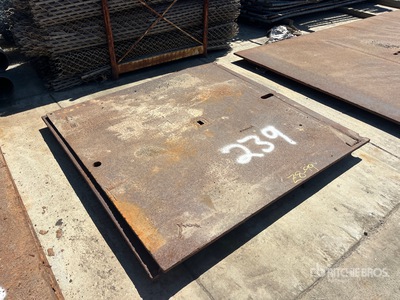 Quantity of (2) 6 ft x 6 ft (1 in Thick) Placas de acero