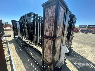 2025 Chery Industrial 20 ft x 7 ft 6 in Steel Bi-Parting Driveway Gate (Unused)
