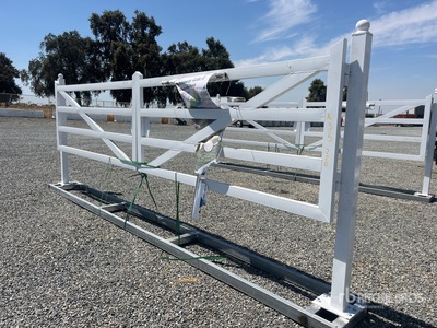 2025 Chery Industrial Gate-B 20 ft Heavy-Duty White Farm Driveway Gate (Unused)