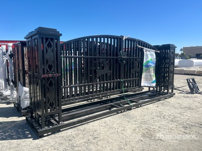 2025 Chery Industrial 20 ft x 7 ft 6 in Steel Bi-Parting Driveway Gate (Unused)