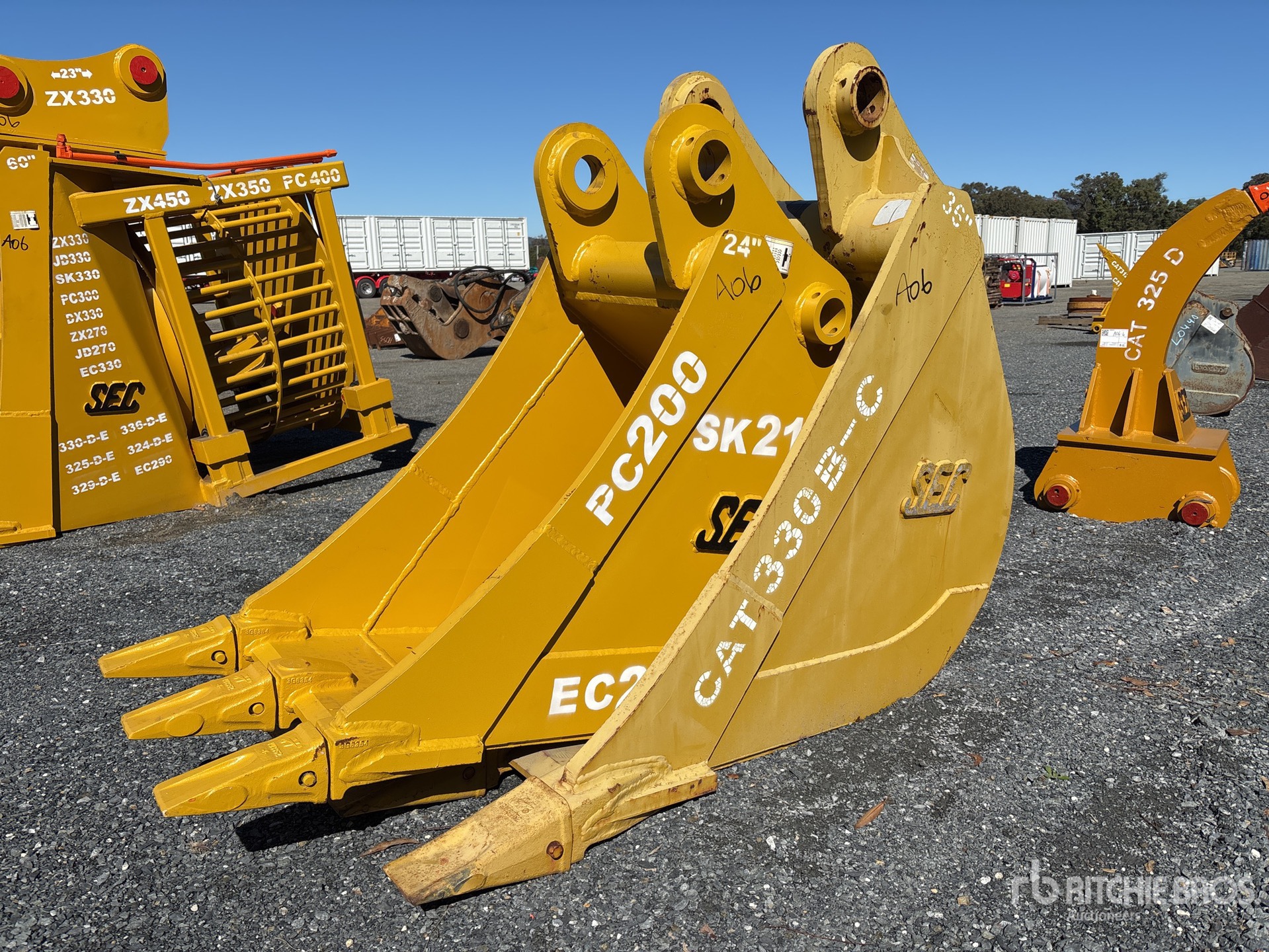 SEC Q/C Digging Benna per escavatore - Fits 30 - 35 Ton