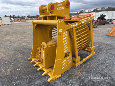 SEC Q/C Skeleton Rotary Excavator Bucket - Fits 30 - 40 Ton (Unused)
