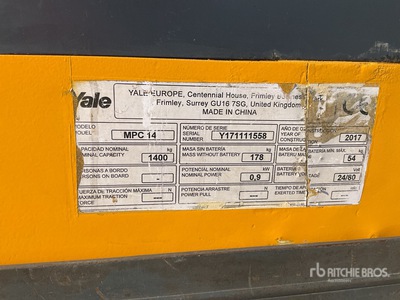 2017 Yale MPC14 Pallet Jack