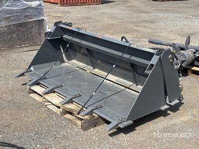 76 in Q/C Multi-Purpose Hydraulic Skid Steer Bucket (Unused)