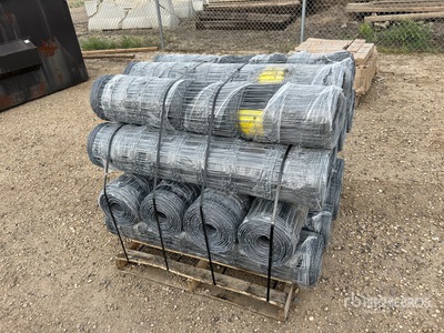 Quantity of (15) 2024 BYT FFC762 495 ft x 4 ft Galvanized Farm Zaun (Unused)
