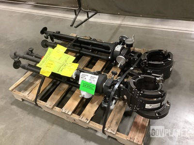 (2) Lorad Spellman 3-000A-0754 Tubehead Tripod Stand Assemblies