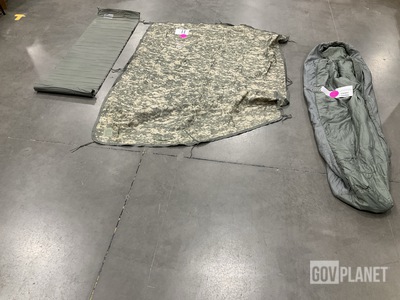(14) Sleeping Bags, (41) Wet Weather Poncho Liners & Assorted Items