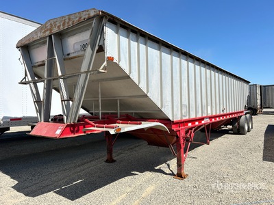 1982 40 ft T/A Belly Dump Pritsche-Plane Anhänger
