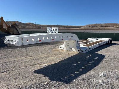 1990 Cozad 60 ton 16-Wheel Expandable Axle Removable Gooseneck Lowboy Trailer