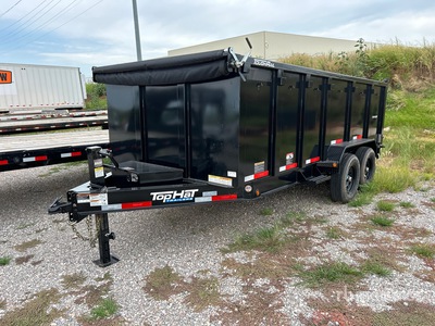 2024 Top Hat DPX140 16 ft T/A Remolque Ligero de Volteo