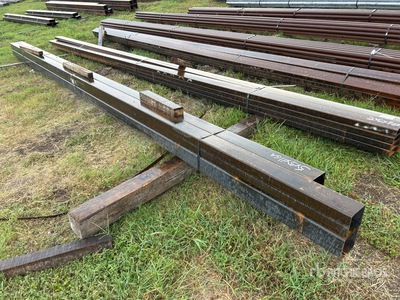Quantity of (4) 5 in x 5 in Square Tubing (Unused)