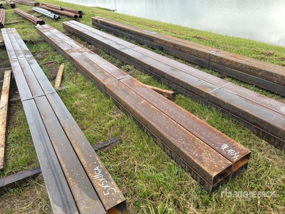 Quantity of (4) 4 In. x 8 In. x 24 Ft Rectangle Tubing (Unused)