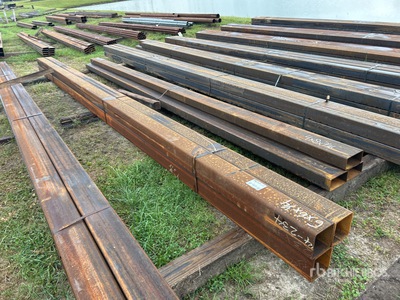 Quantity of (4) 6 In. x 6 In. Square Tubing (Unused)