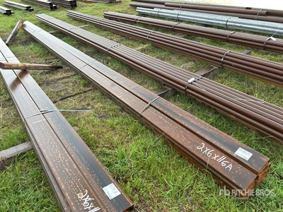 Quantity of (8) 2 in x 6 in x 24 ft Rectangle Tubing (Unused)