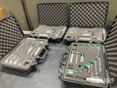 (4) Welch Allyn Laryngoscope Sets