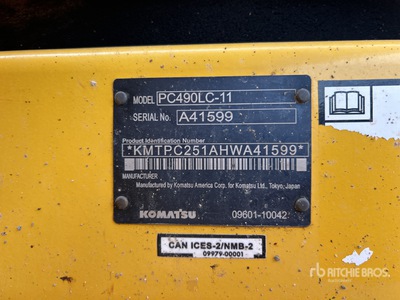2017 Komatsu PC490LC-11 Kettenbagger