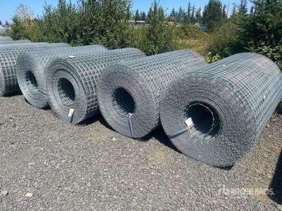 Quantity of (4) 3x3 9GA/9GA 72 in x 400 ft GV T3 Galvanized Wire