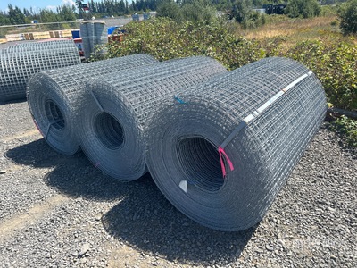 Quantity of (3) 3x3 9GA/9GA 72 in x 400 ft GV T3 Galvanized Wire