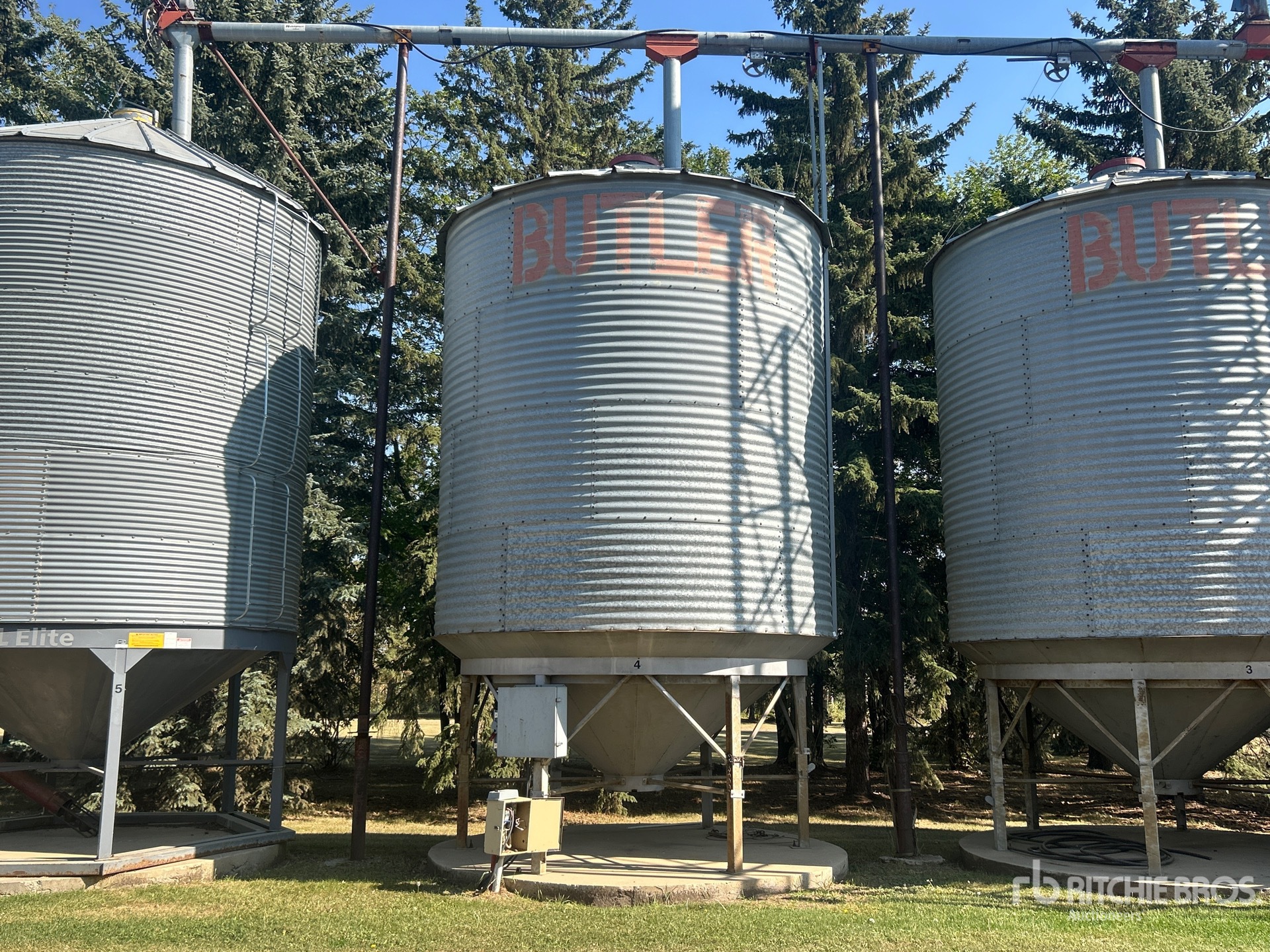 Butler 4 Ring Hopper Grain Bin