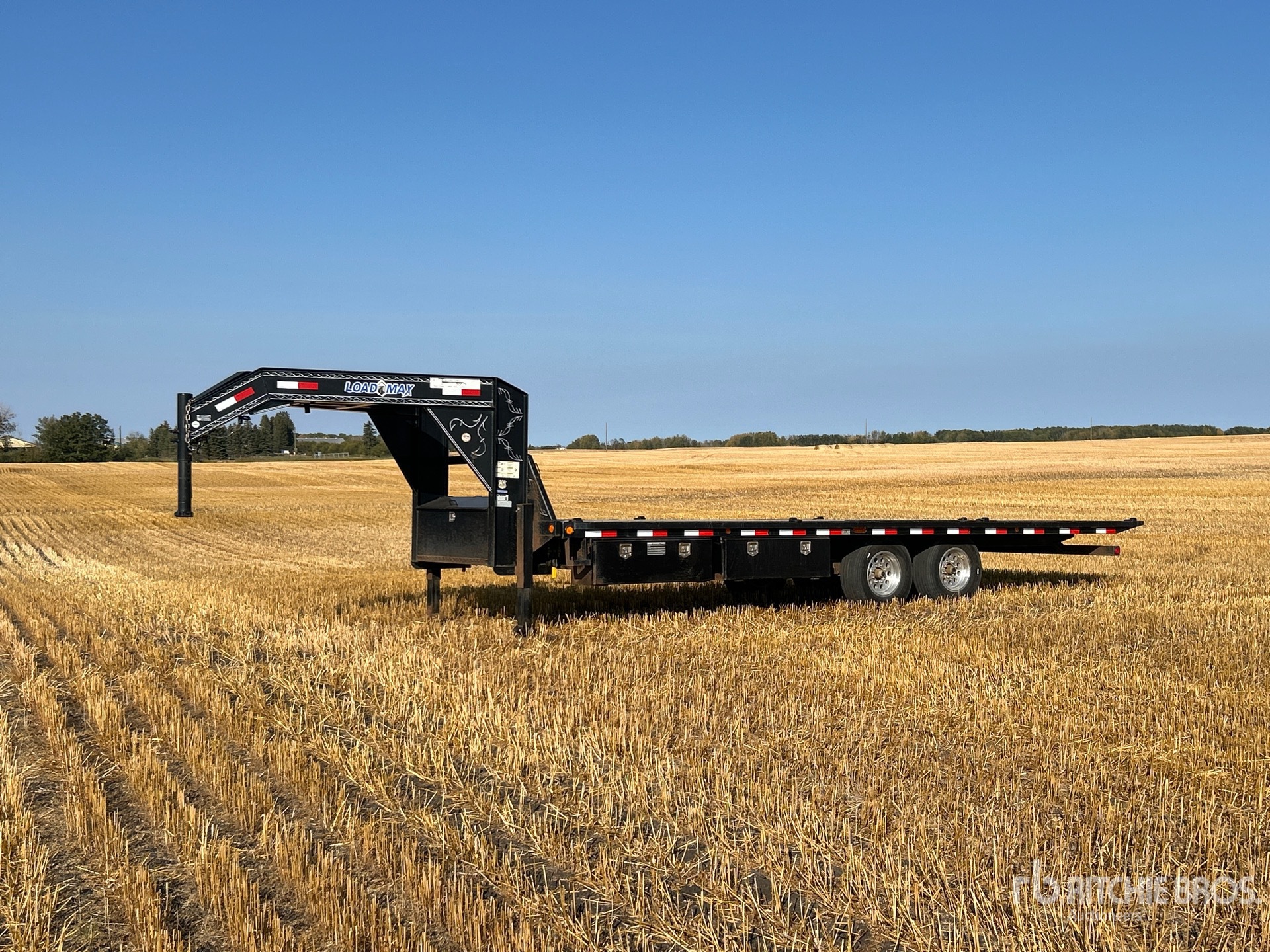 2013 24 ft T/A Gooseneck Tilt Deck Remolque caja abierta