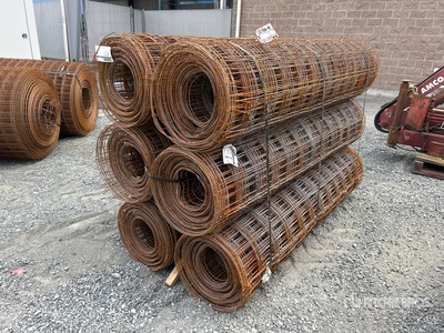 Quantity of (6) 200 ft x 6 ft Rolls of Gabion Mesh Fencing (Unused)