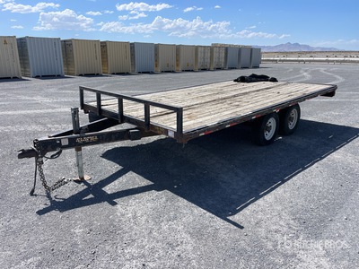 2007 Big Bubba's 16 ft T/A Flatbed Trailer