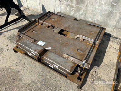 2025 Kit Containers QT-F-BLANK Skid Steer Attachment Mounting Plate (Unused)