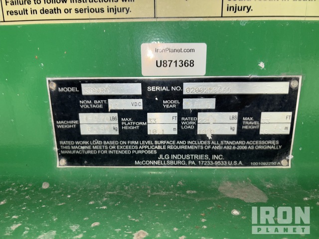 ELEVADOR TIJERA 2015 JLG 3394RT