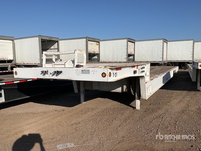 2008 Trail King TK80HT482 T/A Gooseneck Remorque Pour Équipement Hydraulique