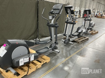 (3) Life Fitness Ellipticals