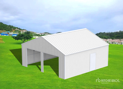 2025 KJ K3325 33 ft x 25 ft Metal Garage (Unused)
