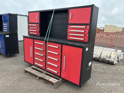 2220 mm 18-Drawer Workbench